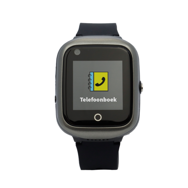 Connect NEO GPS telefoonhorloges voor kinderen met telefoonboek one2track zwart